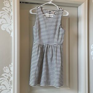 Black and white stripe dress